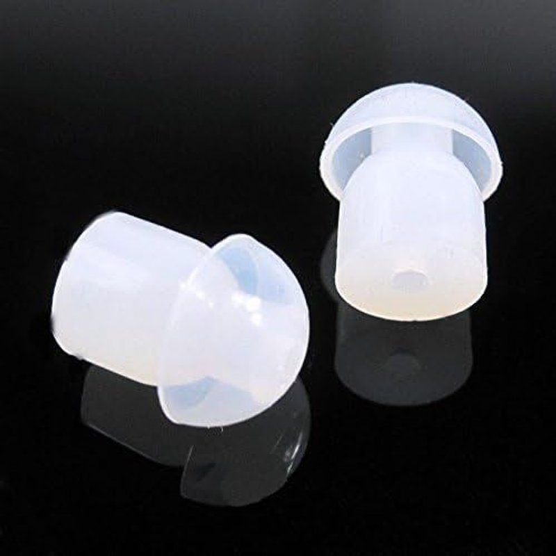 10 Pairs Soft Silicone Mushroom Eartips for Motorola Yaesu Baofeng Walkie Talkie with Earbuds, In-Ear Headphones