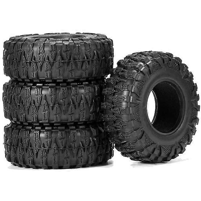 Lot de 4 pneus en caoutchouc de 2,2 pouces pour roues de 2,2 pouces pour chenilles télécommandées 1/10 SCX10