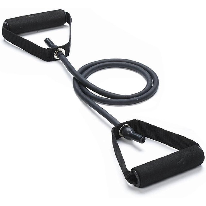 Corde Élastique De Traction Droite En Tpe, 30 Lb, Pour Entraînement De Force, Traction Du Dos, Fitness, Noire