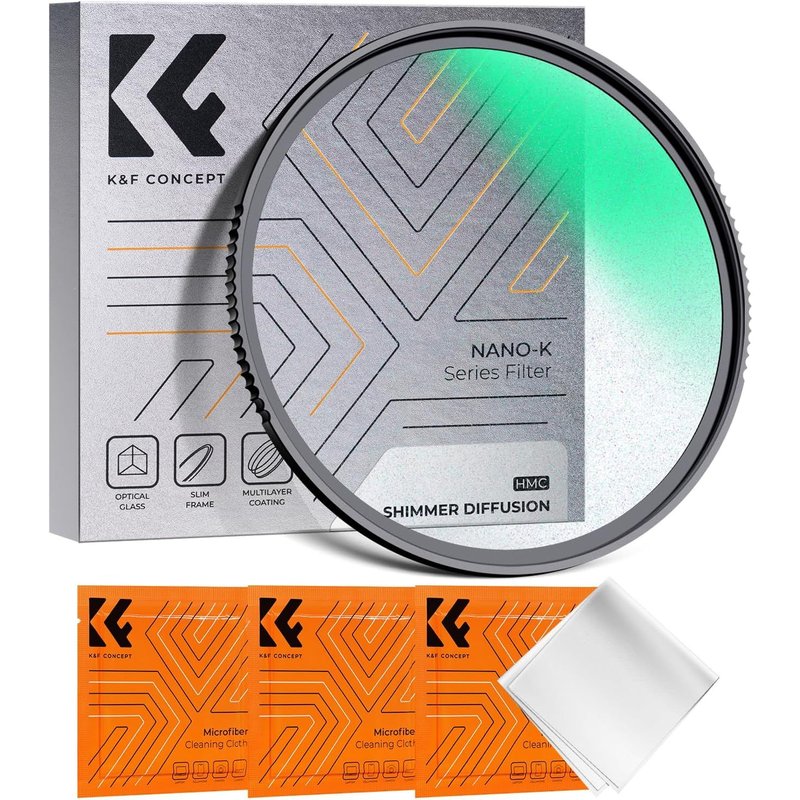 52mm Filtre Shimmer Diffusion Effet Spécial et 3 Chiffon de Nettoyage pour Objectif Appareil Photo (K Série)