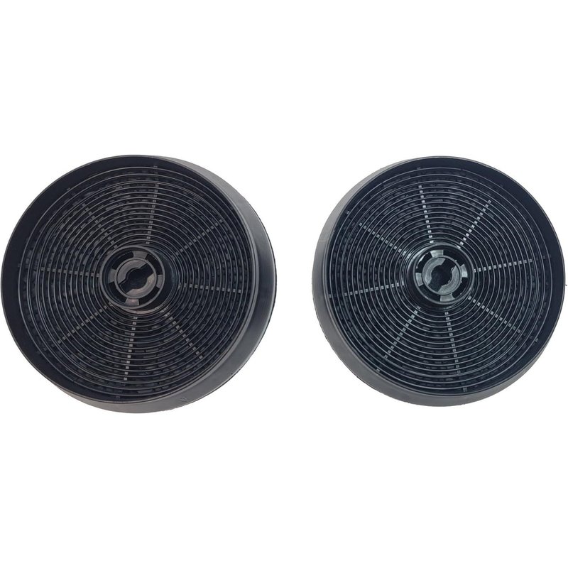 Lot de 2 filtres charbon ACM14 145x30mm compatible pour 49011548,9179183012 ARISTON HOTPOINT,CANDY,AIRLUX,GLEM,ROSIERES,INDESIT,