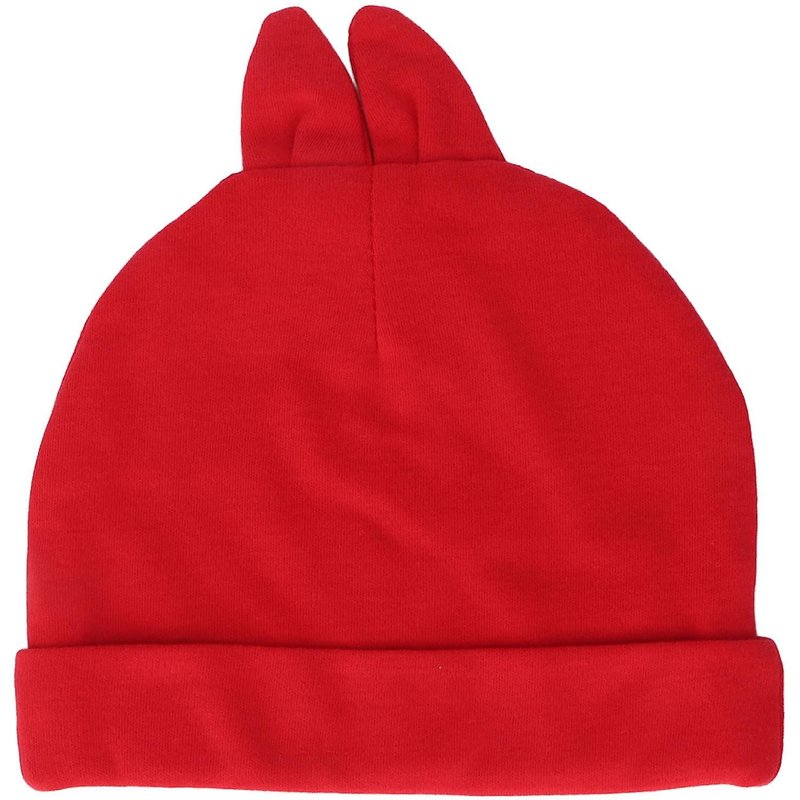 Bonnet Pour Bébé, Chaud, Respirant, Élastique, Doux Et Mignon, Avec Oreilles De Lapin, Pour Nouveau-Né, Garçons Et Filles, Rouge