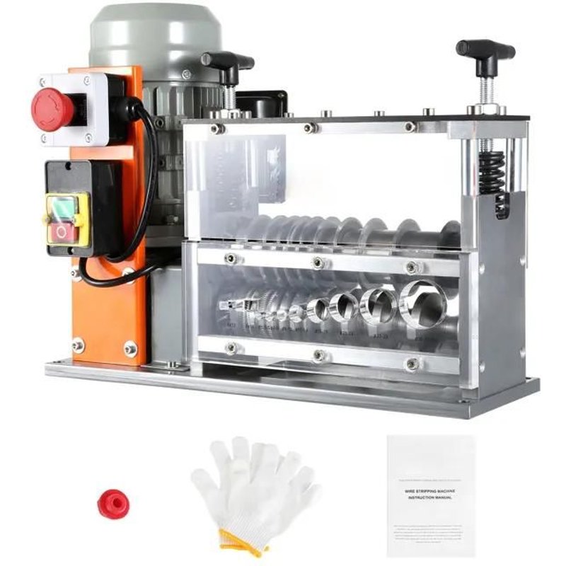 Machine à Dénuder Automatique -Duoku-0.06''-1.26''-Dénudeur de Câble Électrique 750W 98 ft/min-Recyclage de la Ferraille de Cuivre