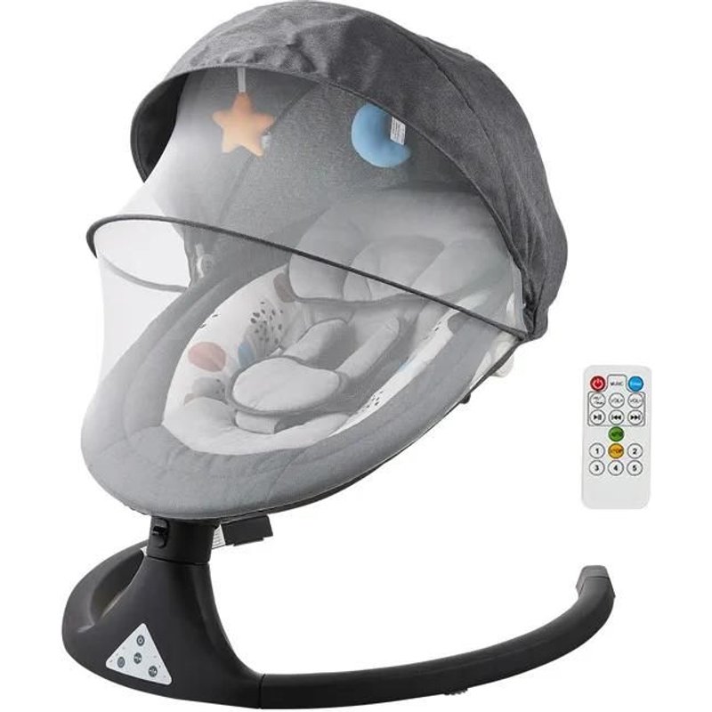 Balançoire Pour Bébé-Duoku-Balançoire À Bascule Pour Bébé À 5 Vitesses Avec 3 Positions De Siège-Balançoire Portable Pour Bébé