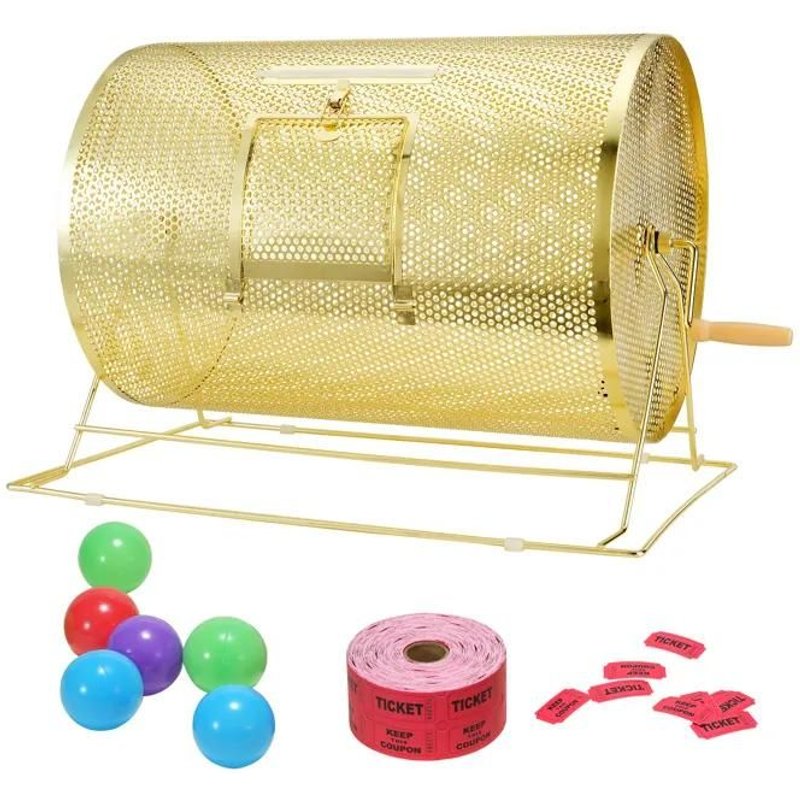 Tambour De Tombola-Duoku-14,8 X Ø21,26 Pouces-Peut Contenir 10000 Billets Ou 300 Balles De Ping-Pong