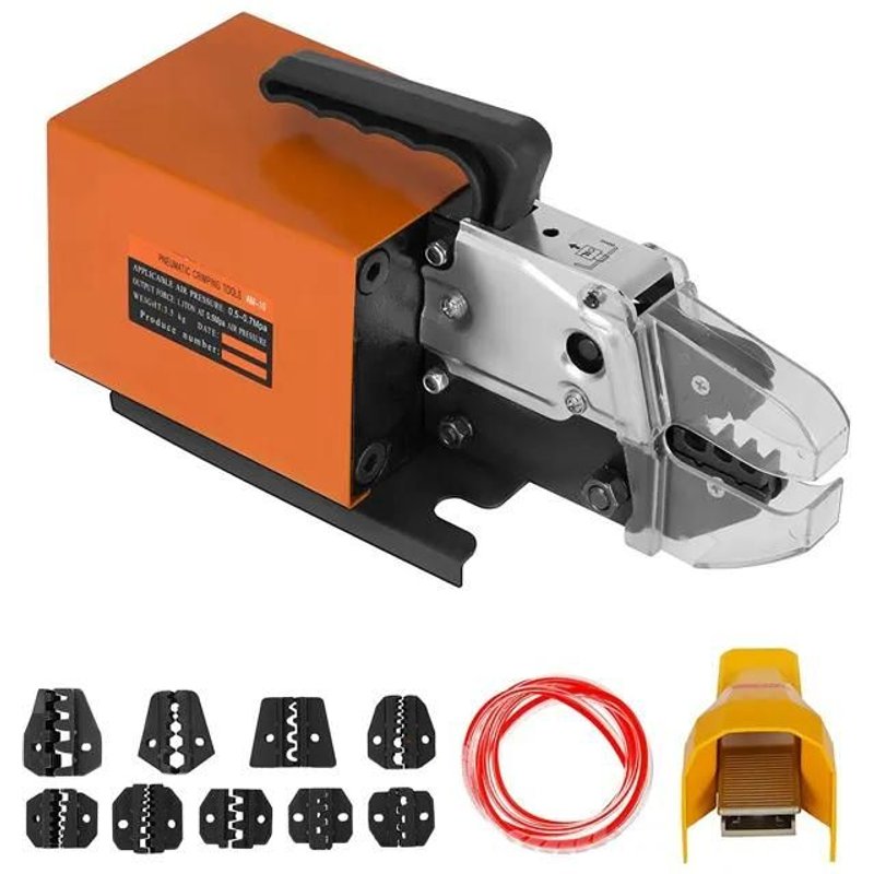 Pince à Sertir Pneumatique-Duoku-AM-10-Pince à Sertir Pneumatique-pour Cosses de fil Jusqu'à 16 mm²-Machine à Sertir