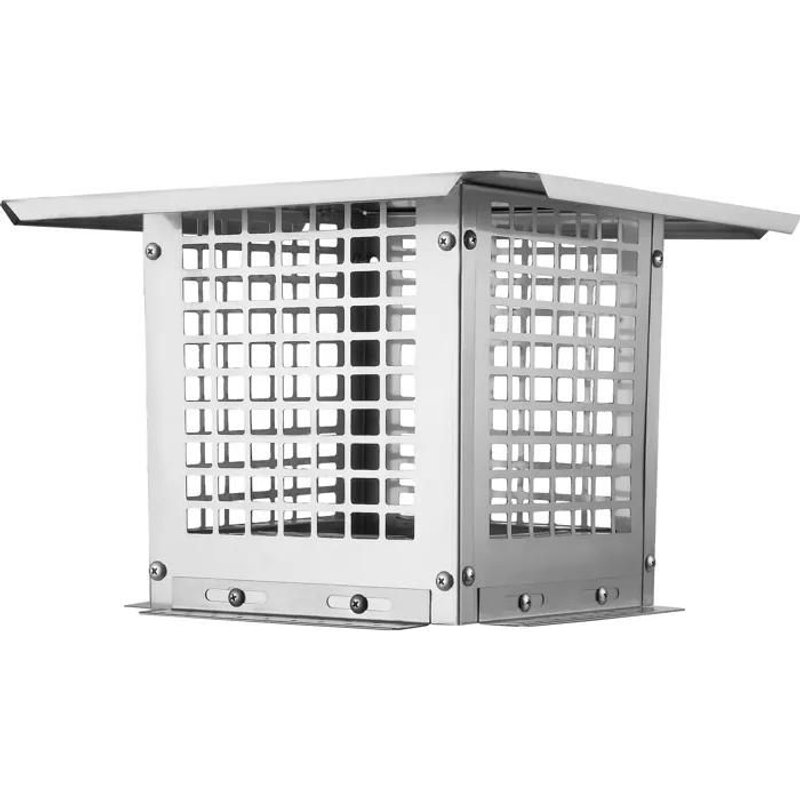 Chapeau de Cheminée-Duoku-228,6 x 228,6 mm-Couvercle de Cheminée en Acier Inoxydable 304-Installation Durable et Facile