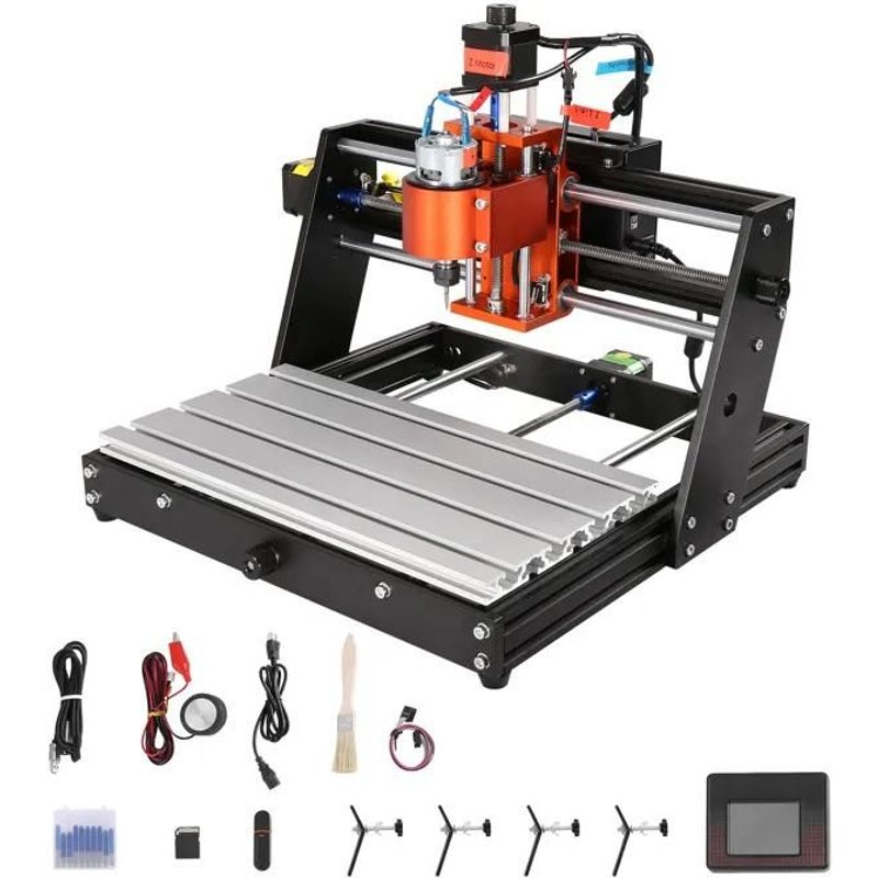 120W CNC Routeur-Duoku-ContrĂ´le GRBL 3 Axes-Gravure, Sculpture, Fraisage sur Bois-Zone de Travail 300 x 200 x 72 mm-1200 tr/min