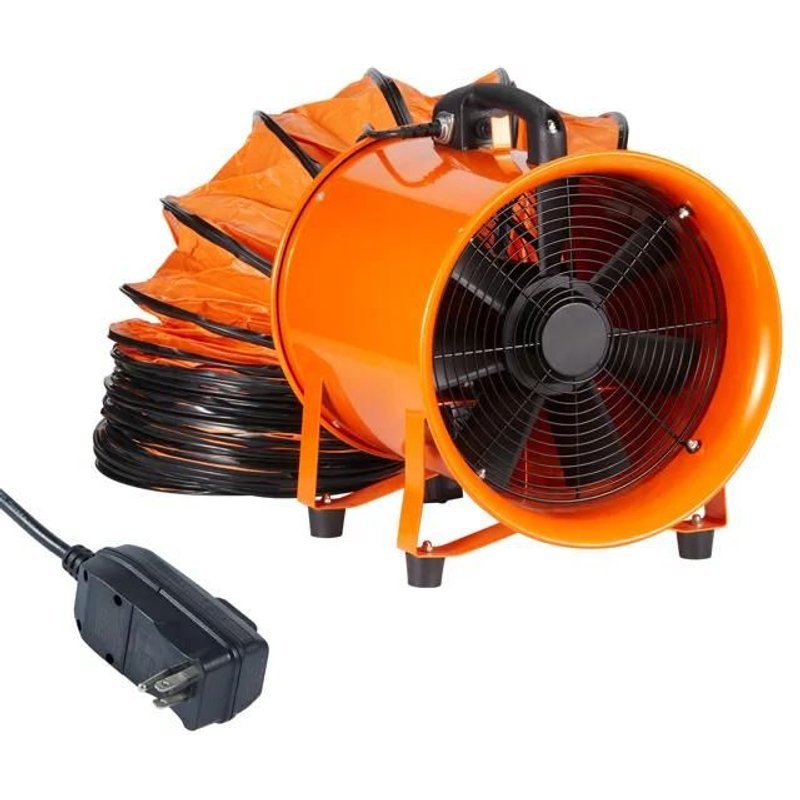 Ventilateur Portable-Duoku-300 W-Ventilateur d'Extraction-5 m Tuyau de Conduit-1720 CFM-pour Poussière et Fumée
