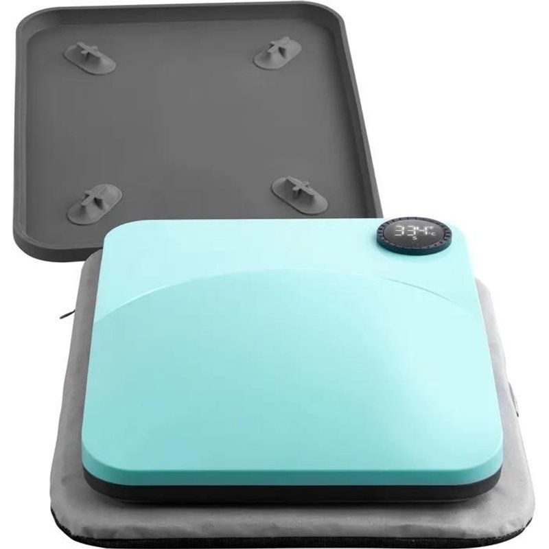 Presse Ă Chaud Portable-Duoku-9"x9"-Transfert par Sublimation-RevĂȘtement en TĂ©flon-Repassage Facile-pour T-shirts, Sacs