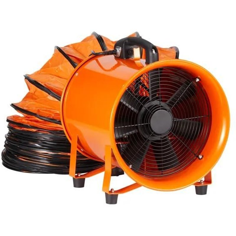 Ventilateur Portable-Duoku-367 W-Ventilateur Cylindrique Robuste avec Tuyau de 5 m-2574 CFM pour la Poussière