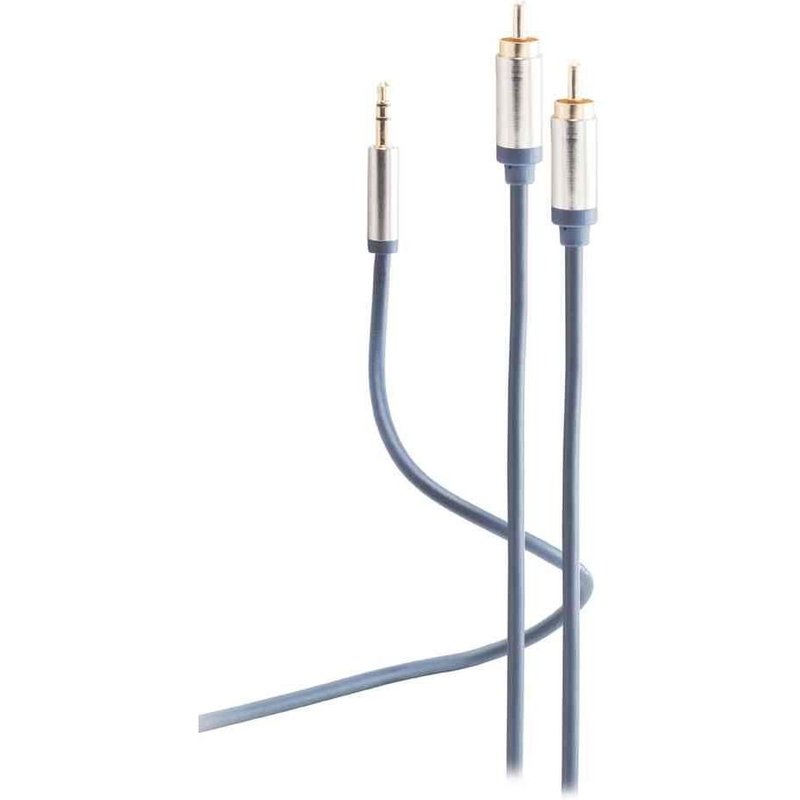 shiverpeaks Cordon audio FLEXLINE, 2x fiche RCA-jack 3,5 mm
