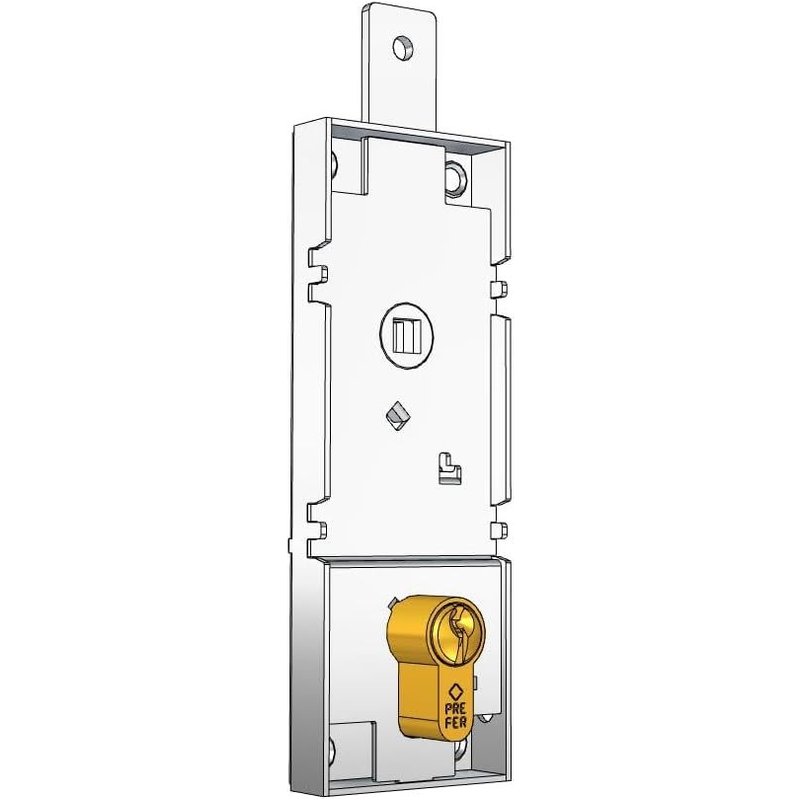 Prefer B561.681Z.0000 Locks for swing doors/garage centre spacing 70 mm Euro profile cylinder without cylinder, bolt with hole M6
