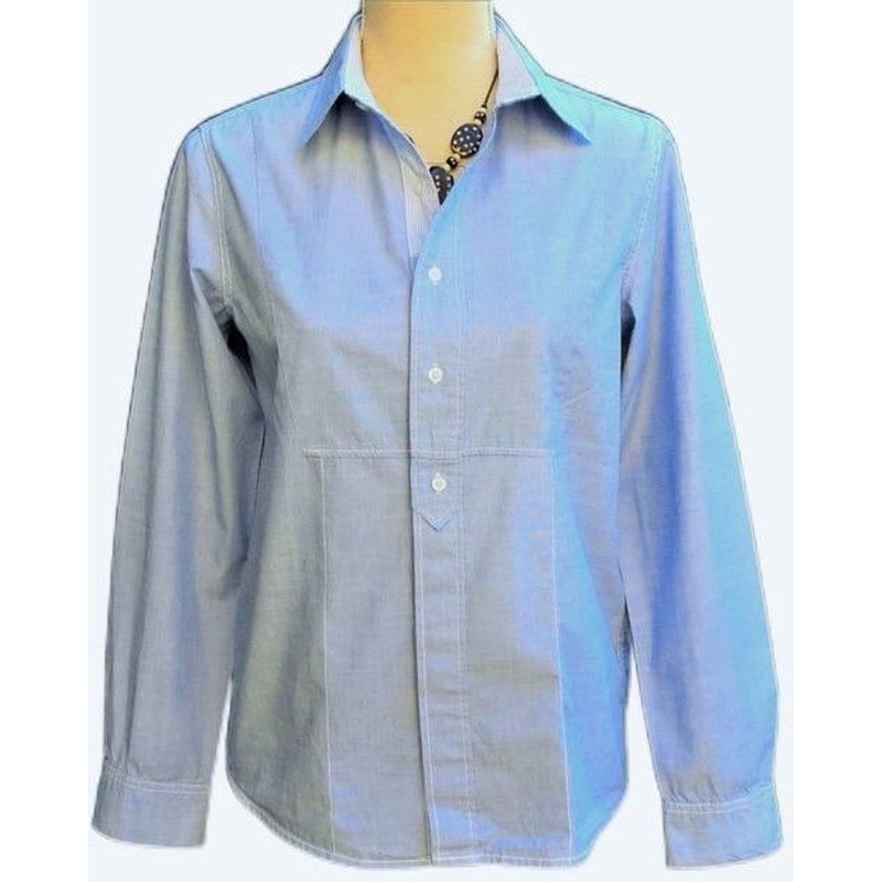 Chemise Okaïdi Taille 36/38 Bleu Clair Coton Tbe