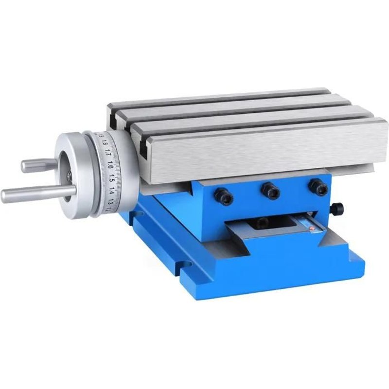 Table Travail à Glissière Transversale Pour Fraiseuse-Duoku-Pour des Réglages Précis-4''x7.3'' Outil de Précision à 2 Axes