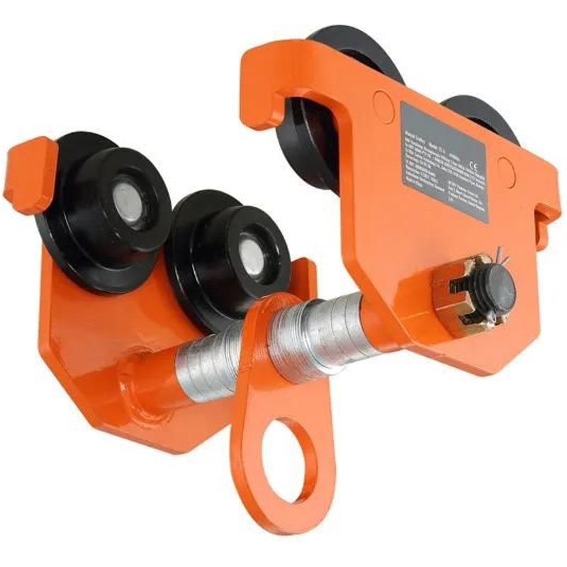 Chariot Manuel-Duoku-Capacité de 1 Tonne-Créglable pour Largeur de Bride de Poutre en I de 2,5" à 8