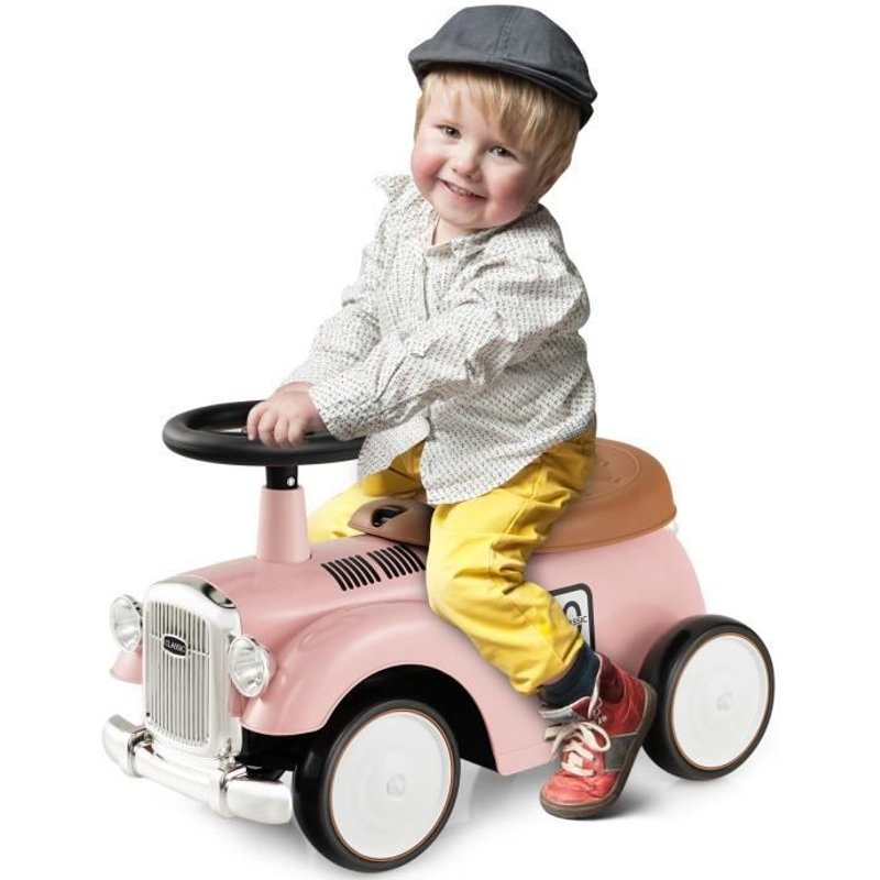 Costway Porteur Pour Enfants, Volant Avec Klaxon, Rangement Sous Le Siège, Roues En Eva, Jouet Educatif Baby Walker 18-36 Mois, Rose