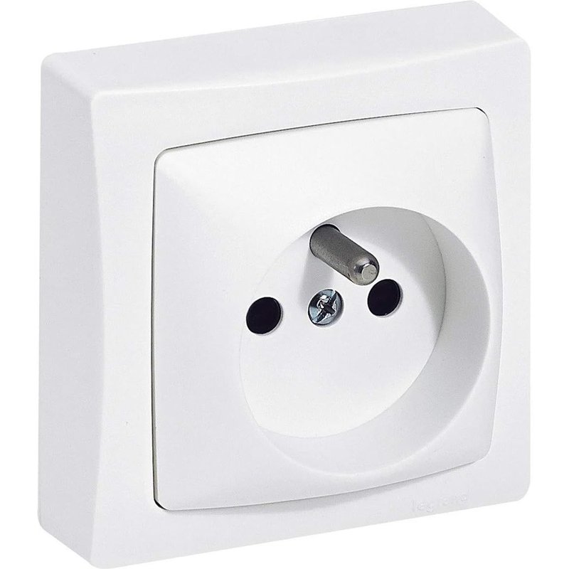 Prise TV type ""F"" Ă visser Appareillage Saillie-Blanc