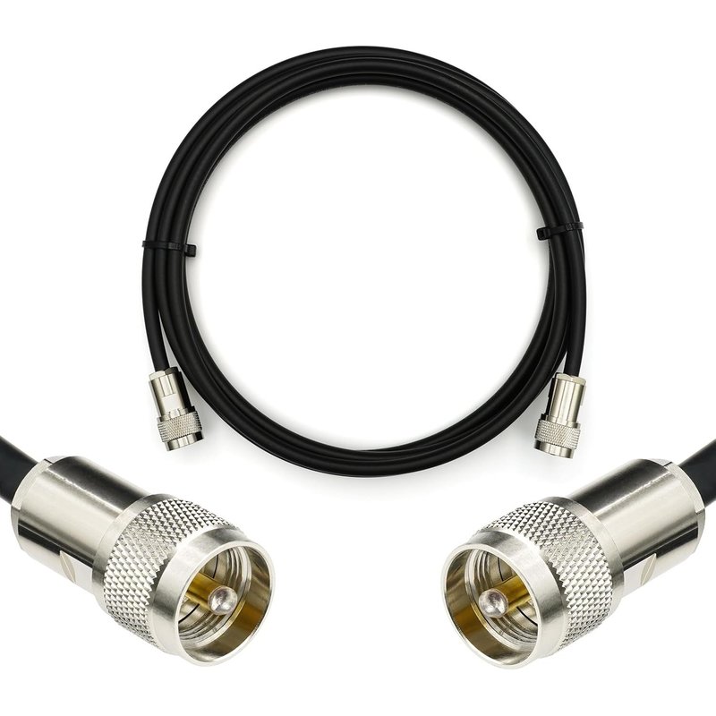 2m PL259 UHF Câble coaxial-Résistant aux intempéries-mâle à mâle PL-259 M/M câble volant-rallonge HAM cable antenne CB Radio Analyseur Tosmetre Marine RF VHF cibi SDR Radio Amateur