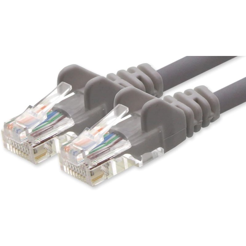 Câble Réseau Cat6 Cat 6-1x 0,5m-RJ45 Ethernet LAN DSL Routeur Modem-Gris