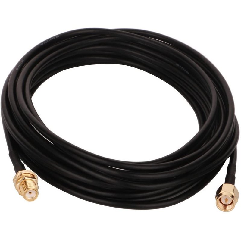 Adaptateur SMA Mâle-Femelle,Câble Coaxial 3m,Rallonge Antenne WLAN,Câble d'Extension pour Antenne (50 Ohm)
