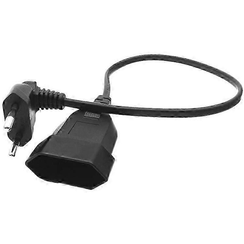 Câble d'extension d'alimentation mâle à 90 degrés vers prise femelle Europea pour unité de distribution d'alimentation (0,6 m)