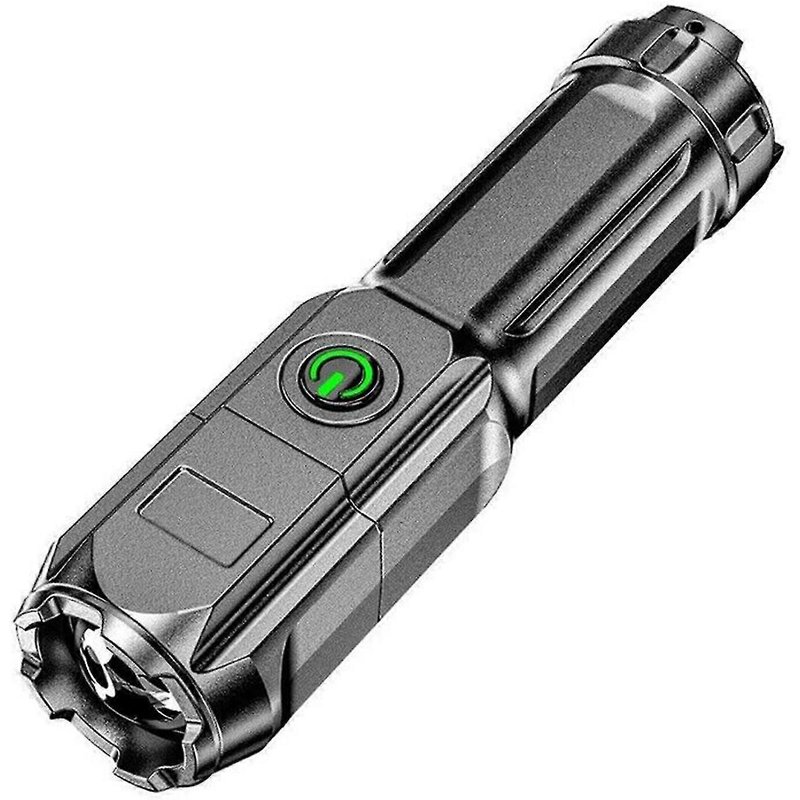 Lampe de poche LED rechargeable, torche de poche ultra-lumineuse, micro-USB, 3 modes d'éclairage pour lampe de poche d'urgence