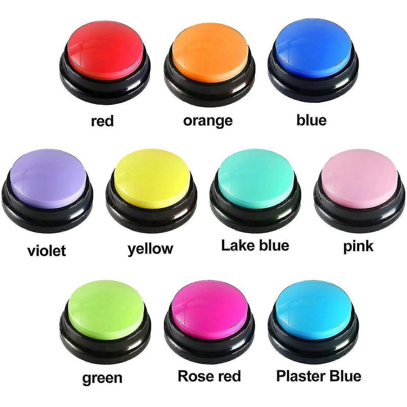 Bouton D'enregistrement Vocal De 30 Secondes, Buzzers De Dressage Vocal Pour Animaux De Compagnie