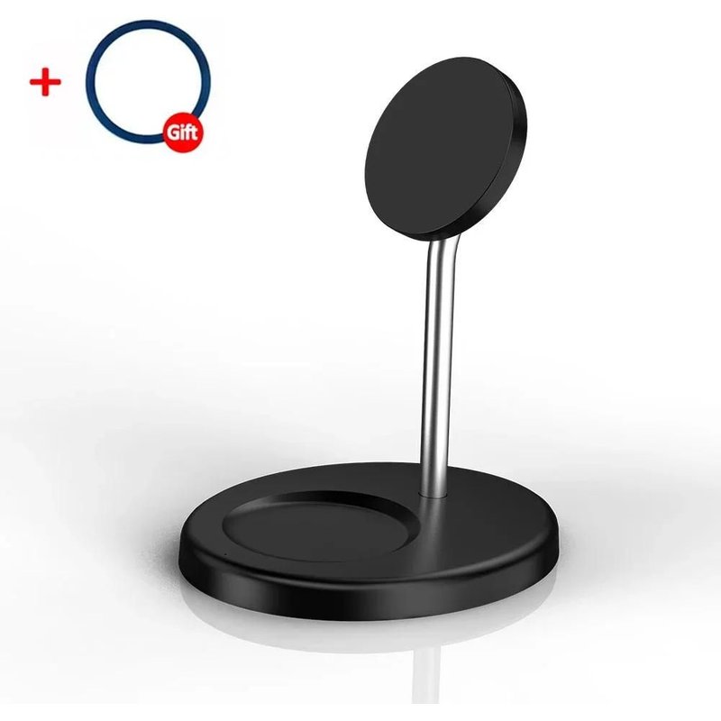 Support De Chargeur Magnétique Sans Fil 30w 2 En 1, Station De Chargement De Téléphone Pour Iphone 15 14 13 12 11 Pro Max Airpods, Chargeurs Rapides