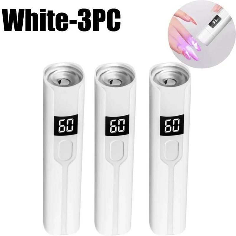 Mini Lampe À Ongles Légère Sans Fil, Rechargeable, Séchage Rapide, Tout Le Vernis Gel, Chargement Usb, Sèche-Ongles, Petite Lampe De Poche