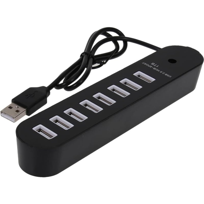 DM Hub USB Ports pour Ordinateur Portable Smartphone Et Tablette Connecteurs Multiples Noir