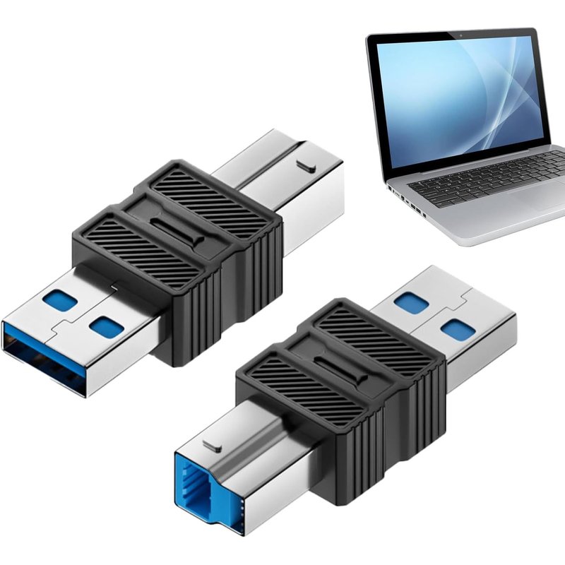 Adaptateur pour disque dur externe-Adaptateur d'imprimante USB 3.0 B,connecteur Plug and Play avec de données haute vitesse pour scanner,station d'accueil,hub et ordinateur
