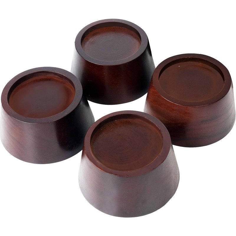 Rehausseurs De Lit-Rehausseurs De Meubles En Bois De Pin De Qualité Supérieure,Élévateurs Robustes Pour Un Soutien Robuste Et Une Décoration Améliorée (Marron Foncé,5,1 Cm)