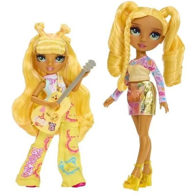 Rainbow High Junior High Rock Band SUNNY Yellow 23cm Modepuppe mit Gitarre