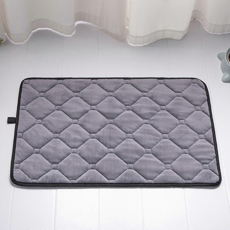 Panier Auto-Chauffant Pour Chat, Tapis Chauffant Pour Chat, Coussin Thermique Chaud Et Lavable Pour Cage De Chien, Pour Animaux De Compagnie D'intérieur Et D'extérieur - L - 50 X 75 Cm - Gris