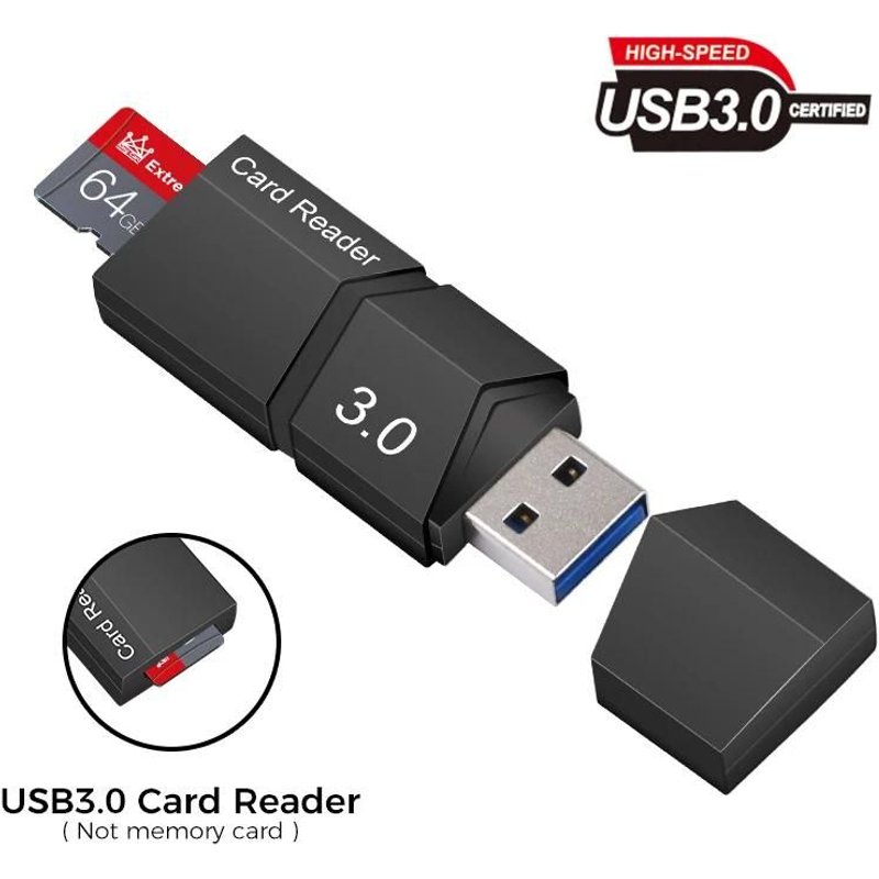 Lecteur Flash USB de carte mémoire USB 3.0 lecteur de carte Micro Mini SD pour carte SD/carte Micro TF