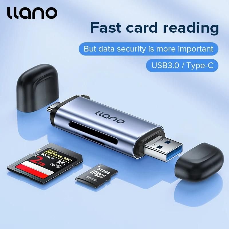 lecteur de carte type-c USB 3.0 SD TF carte mémoire Micro SD, prise en charge de la lecture simultanée, Compatible avec le tablette de téléphone PC