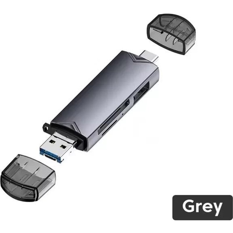 Lecteur de carte multifonction Usb 3.0 6 en 1, disque U Type C/Micro Usb/Tf/Sd, clé USB, adaptateur de lecture de carte mémoire, accessoires de téléphone