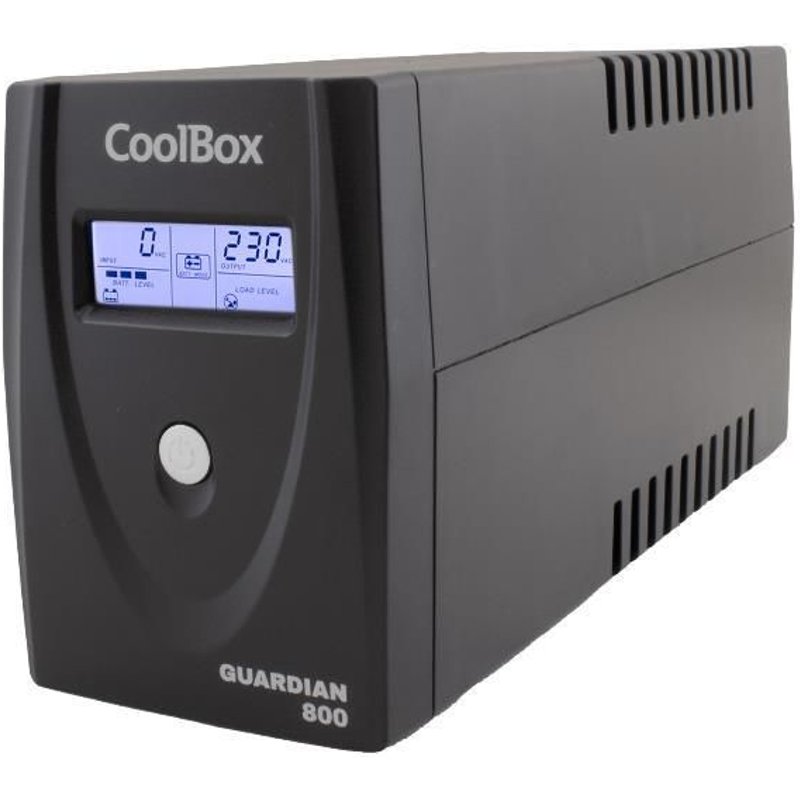 CoolBox Guardian 3 800VA/480W alimentation d'énergie non interruptible 0,8 kVA 2 sortie(s) CA