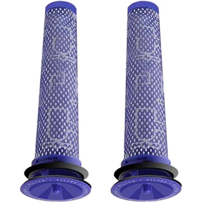 Lot de 2 Filtres pour Dyson Remplace Pré-Moteur lavables Pre Motor filtre Compatible pour Aspirateur Dyson DC58 DC59 DC61 DC62 DC74 V6 V7 V8 série Vacuum Filtre Mélange de Matériaux Standard 2 Packs