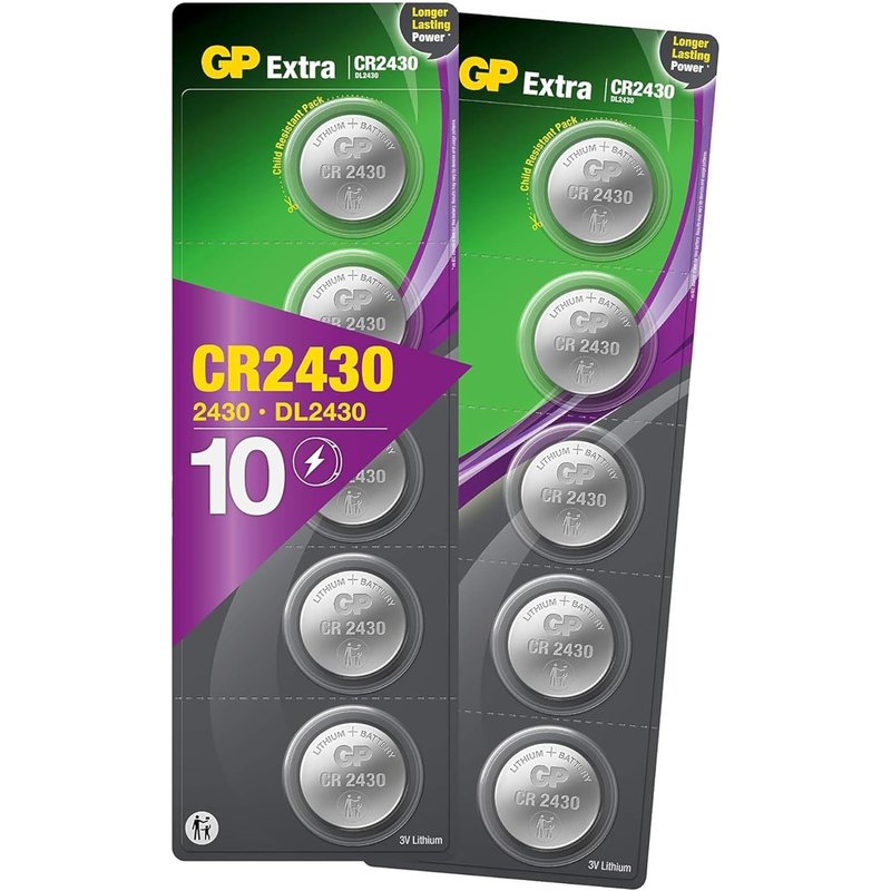 Piles CR2430-Lot de 10 PilesBatteries 2431 Lithium 3V-Longue durée