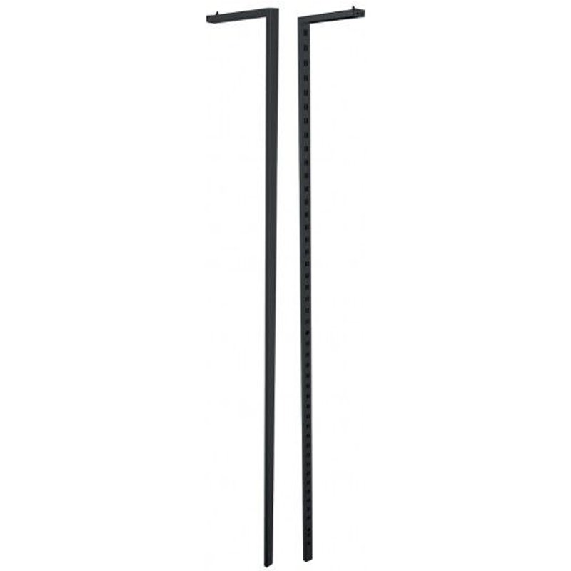 Crémaillère double performation arrière Clarence en L - 40x20mm - H2400 mm P320mm - noir BOHNACKER