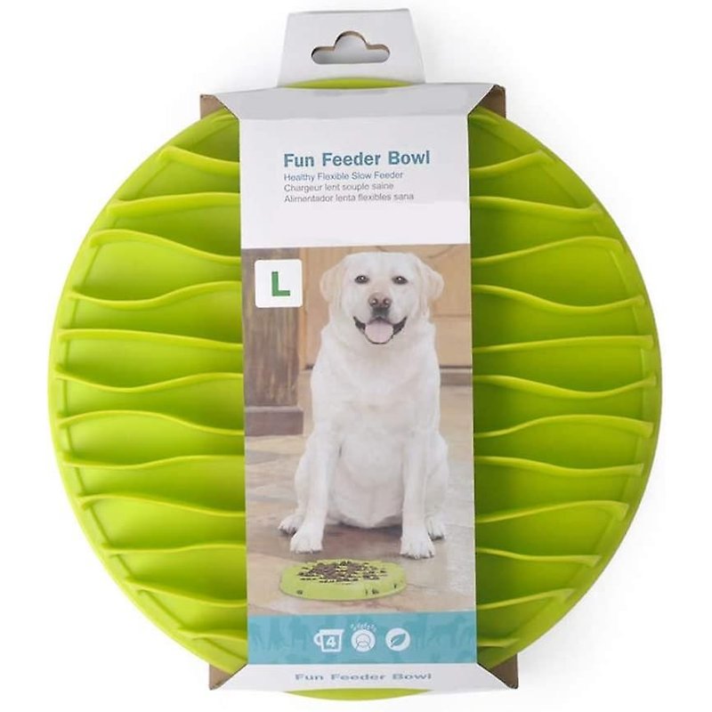 Gamelle Antidérapante Pour Chien Et Chat À Alimentation Lente - Favorise Une Alimentation Saine Et Une Digestion Lente