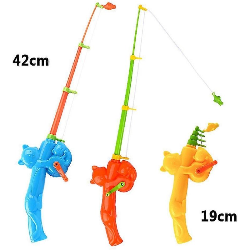 Canne À Pêche Magnétique Rétractable En Plastique 2025, 19 À 42 Cm, Pour Aire De Jeux Commerciale