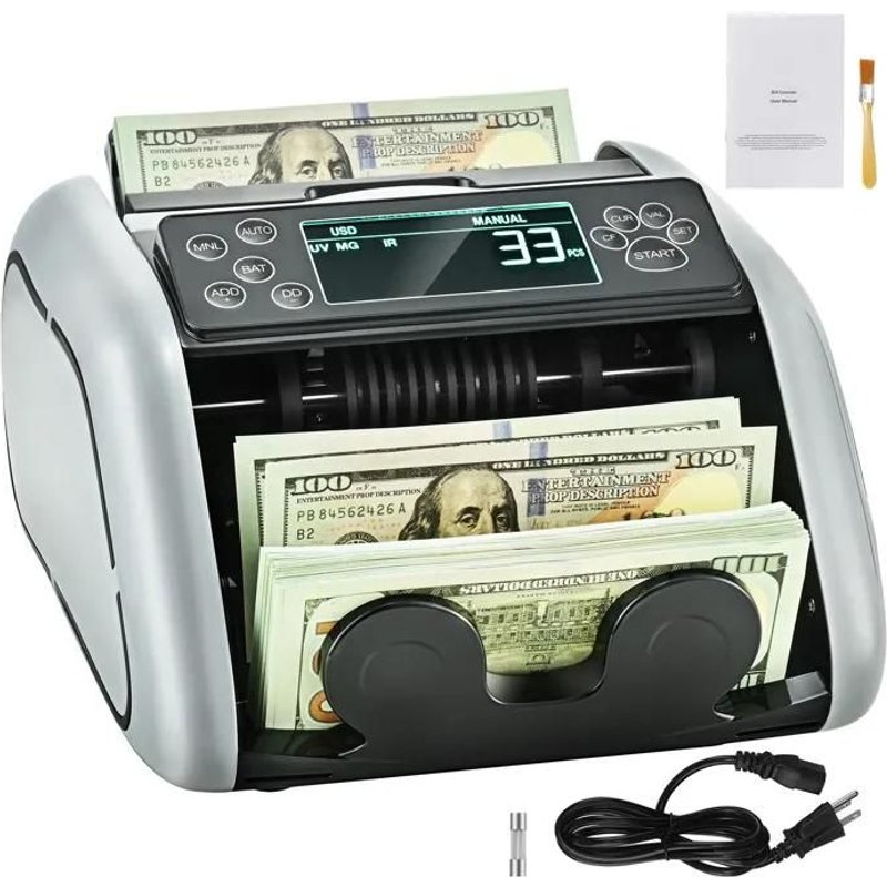 Compteuse d'Argent-Duoku-1000 PCS/min-USD/EUR-Détection de Contrefaçon UV, MG, IR, DD-Écran LCD- pour Petites Entreprises