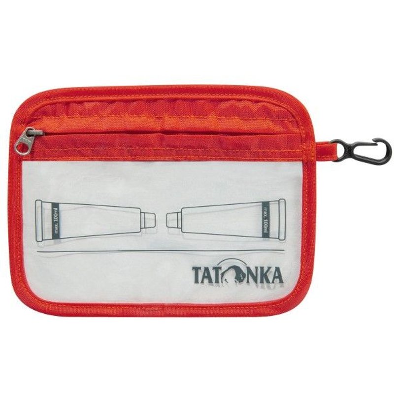 Tatonka - Zip Flight Bag - Trousse De Toilette Taille A6 - 16 X 12 Cm, Rouge