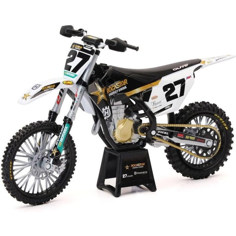 Moto miniature New Ray Husqvarna 450 FC Rockstar Malcolm STEWART Ãche