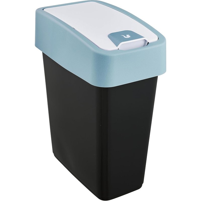 Poubelle Premium avec Couvercle Basculant,Soft Touch,10 L,Magne,Nordic Blue