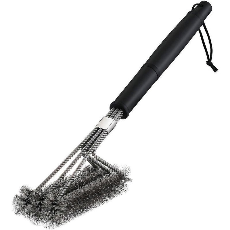 Brosse de nettoyage pour gril, brosse de nettoyage pour gril 3 en 1, poils en acier inoxydable pour un nettoyage rapide et efficace