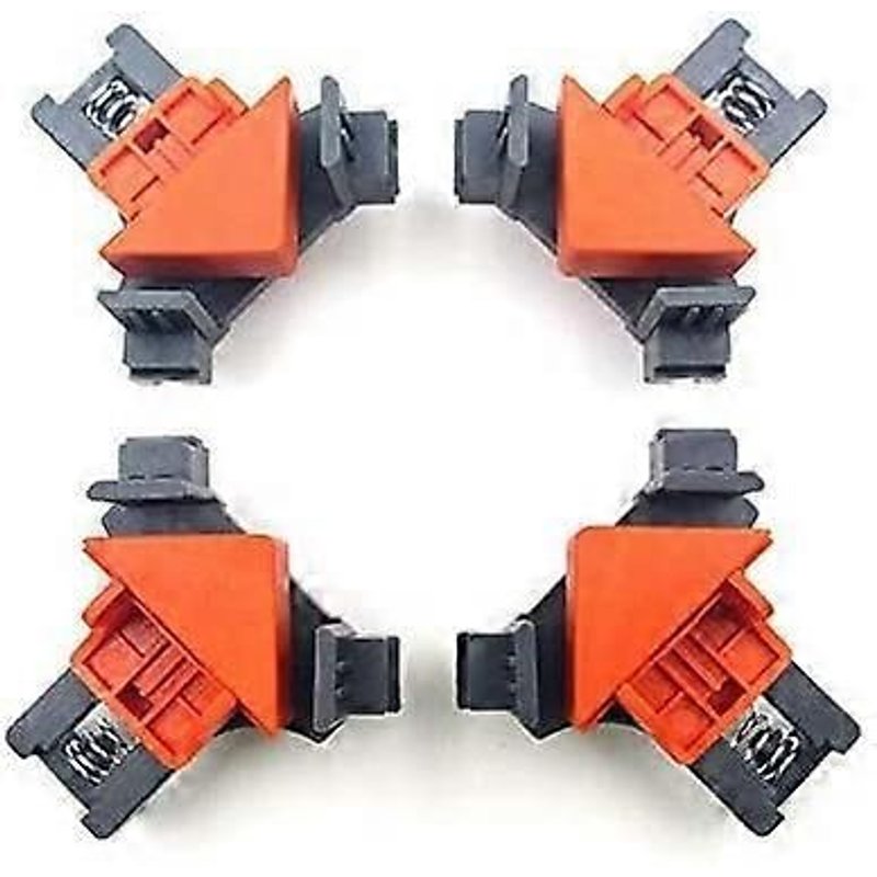 Pinces d'angle 2025, 4 pièces de fixation à angle droit, pinces à angle droit multifonctionnelles pour le travail du bois, réglables
